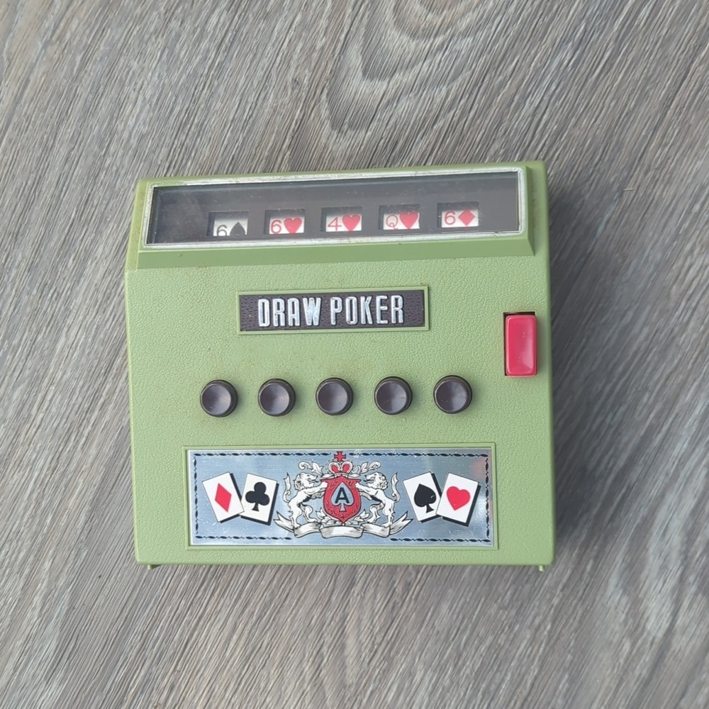 ♥️5/$251971 Vintage Japan Draw Poker Game